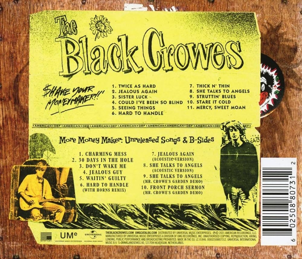 レコード BLACK CROWES \"SHAKE YOUR MONEY MAK\" BLACK CROWES - Shake Your Money Maker (2020 Remaster) (2Cd